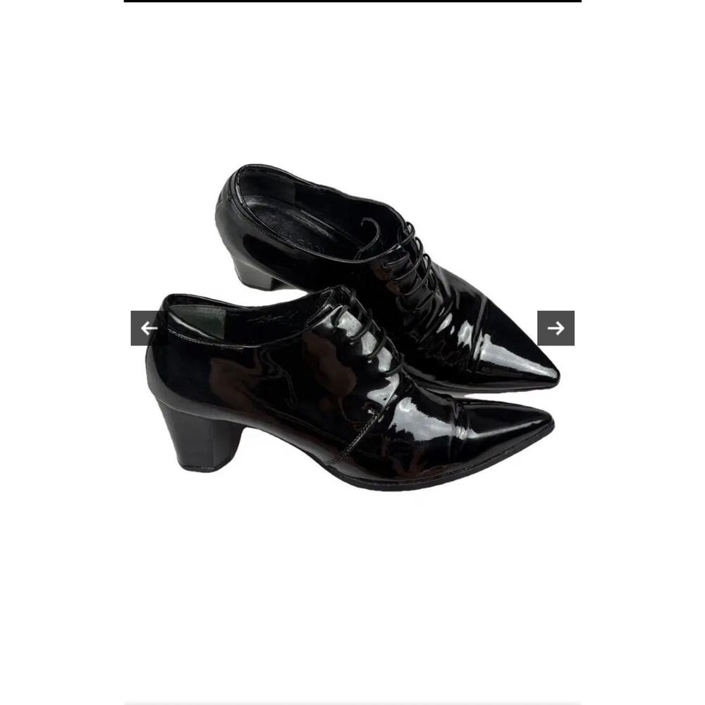 Kil Sander Vintage Patent Leather  Oxford Heels 7.5